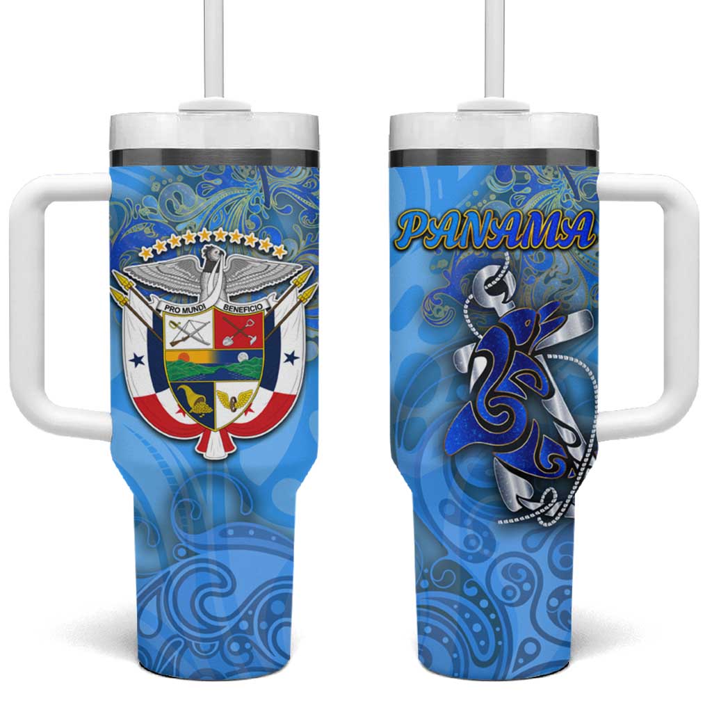 Ocean Spirit of Panama Tumbler With Handle Anchored in Panamanian Pride - Aussie Hoodie