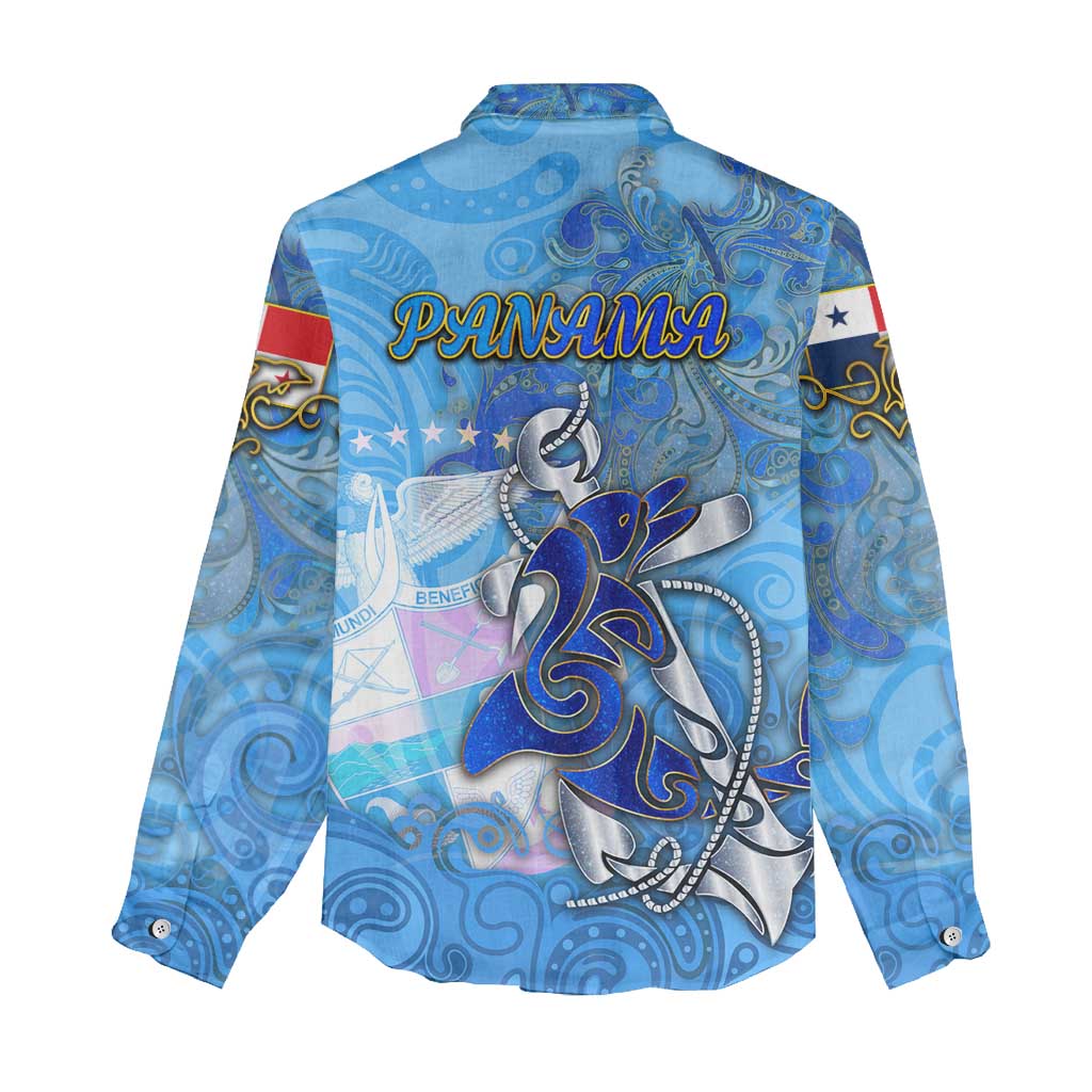Ocean Spirit of Panama Women Casual Shirt Anchored in Panamanian Pride - Aussie Hoodie