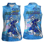 Ocean Spirit of Panama Women Sleeveless Polo Shirt Anchored in Panamanian Pride - Aussie Hoodie