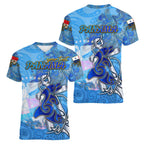 Ocean Spirit of Panama Women V-Neck T-Shirt Anchored in Panamanian Pride - Aussie Hoodie