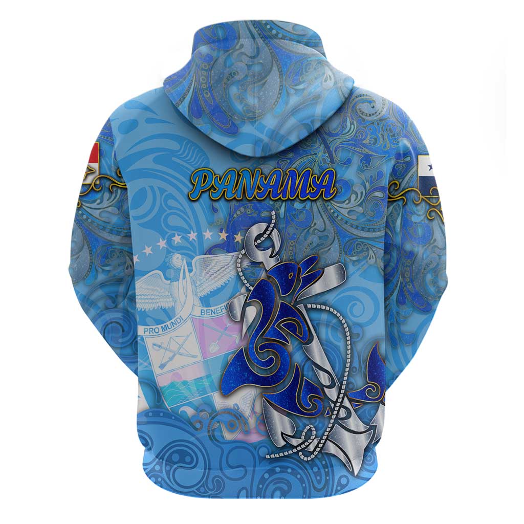 Ocean Spirit of Panama Zip Hoodie Anchored in Panamanian Pride - Aussie Hoodie