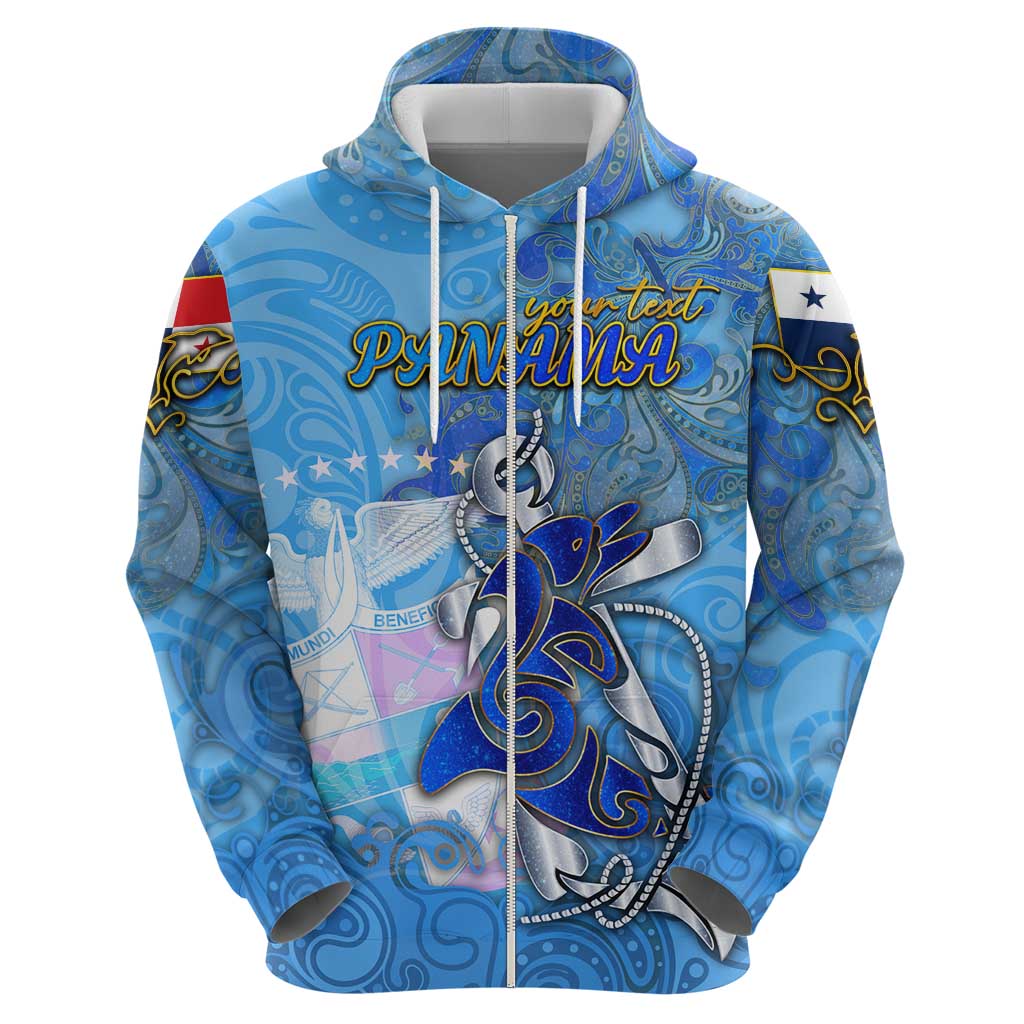 Ocean Spirit of Panama Zip Hoodie Anchored in Panamanian Pride - Aussie Hoodie