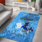 Ocean Spirit of Guatemala Area Rug Anchored in Guatemalan Pride - Aussie Hoodie