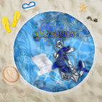 Ocean Spirit of Guatemala Beach Blanket Anchored in Guatemalan Pride - Aussie Hoodie