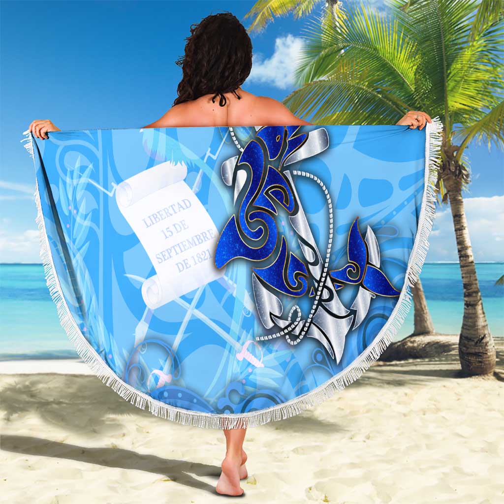 Ocean Spirit of Guatemala Beach Blanket Anchored in Guatemalan Pride - Aussie Hoodie