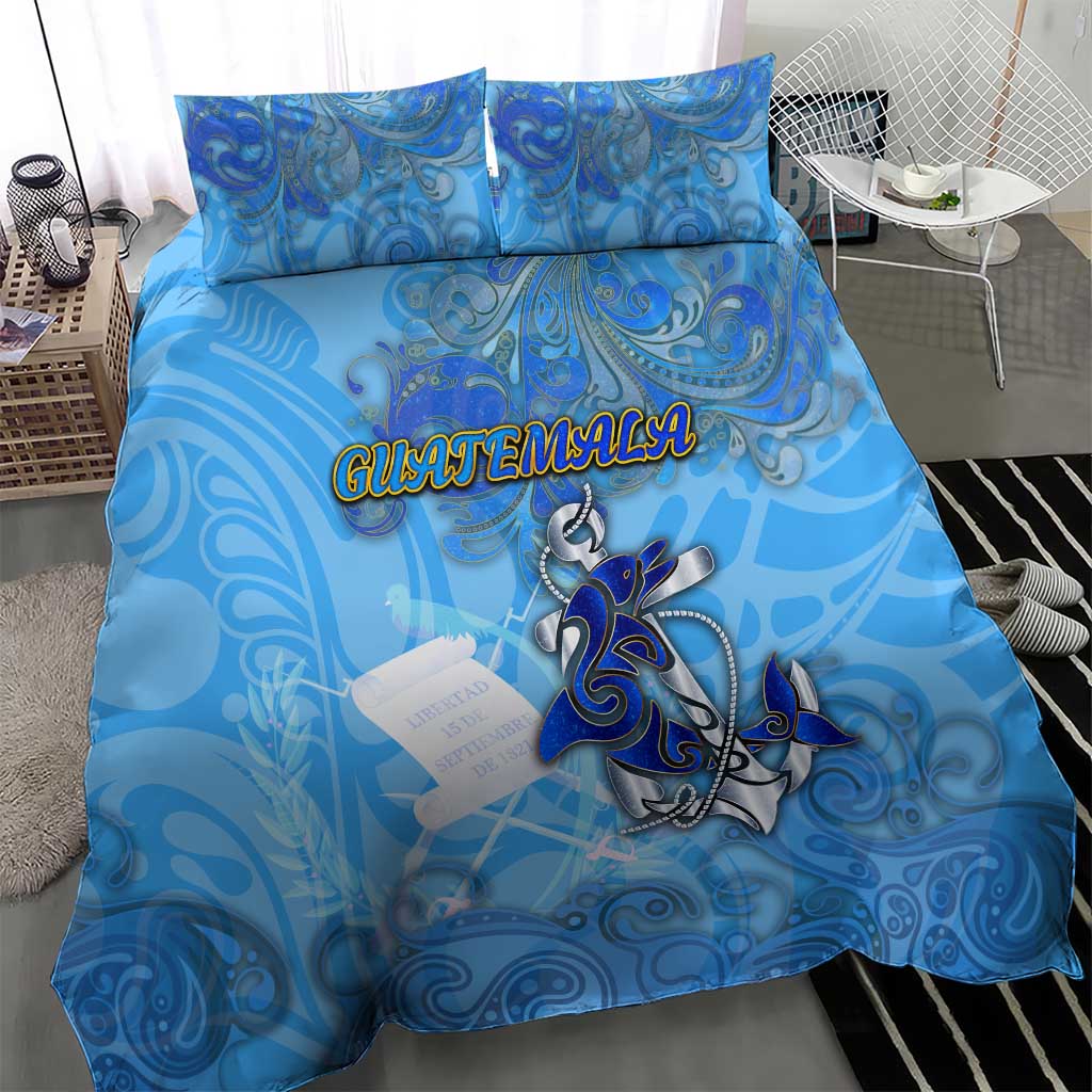 Ocean Spirit of Guatemala Bedding Set Anchored in Guatemalan Pride - Aussie Hoodie