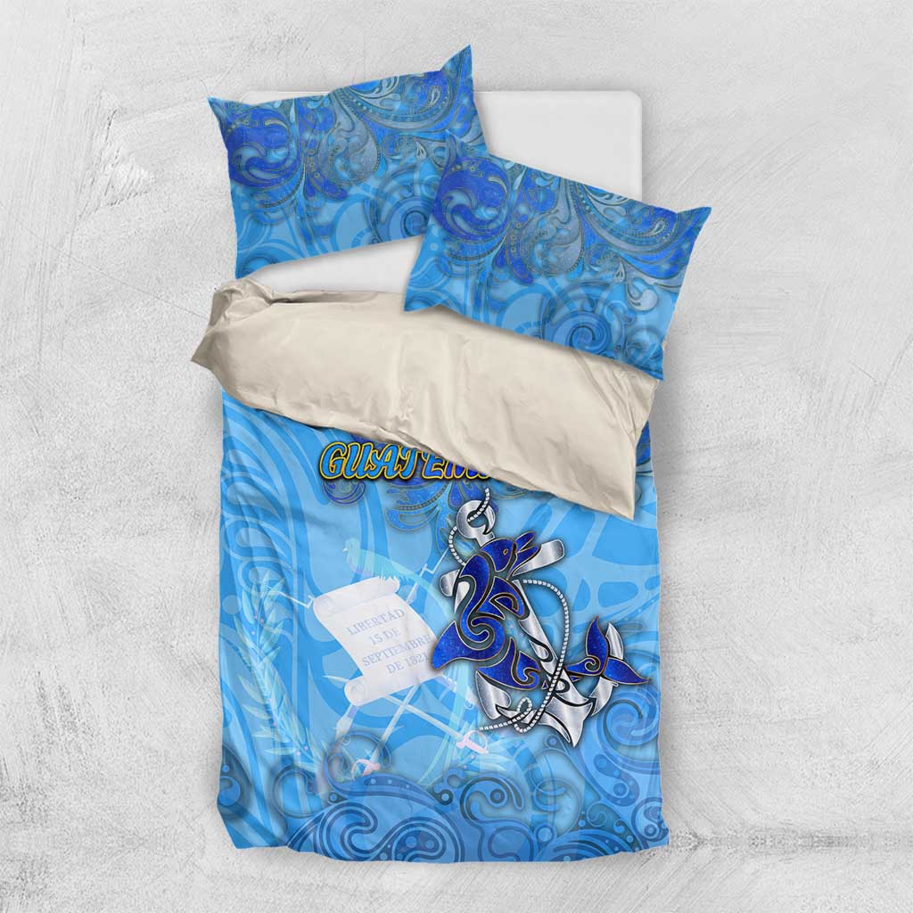 Ocean Spirit of Guatemala Bedding Set Anchored in Guatemalan Pride - Aussie Hoodie