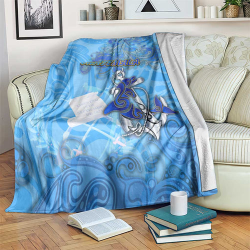 Ocean Spirit of Guatemala Blanket Anchored in Guatemalan Pride - Aussie Hoodie