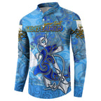 Ocean Spirit of Guatemala Button Sweatshirt Anchored in Guatemalan Pride - Aussie Hoodie