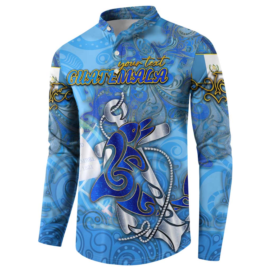 Ocean Spirit of Guatemala Button Sweatshirt Anchored in Guatemalan Pride - Aussie Hoodie