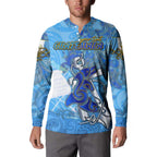 Ocean Spirit of Guatemala Button Sweatshirt Anchored in Guatemalan Pride - Aussie Hoodie