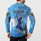 Ocean Spirit of Guatemala Button Sweatshirt Anchored in Guatemalan Pride - Aussie Hoodie