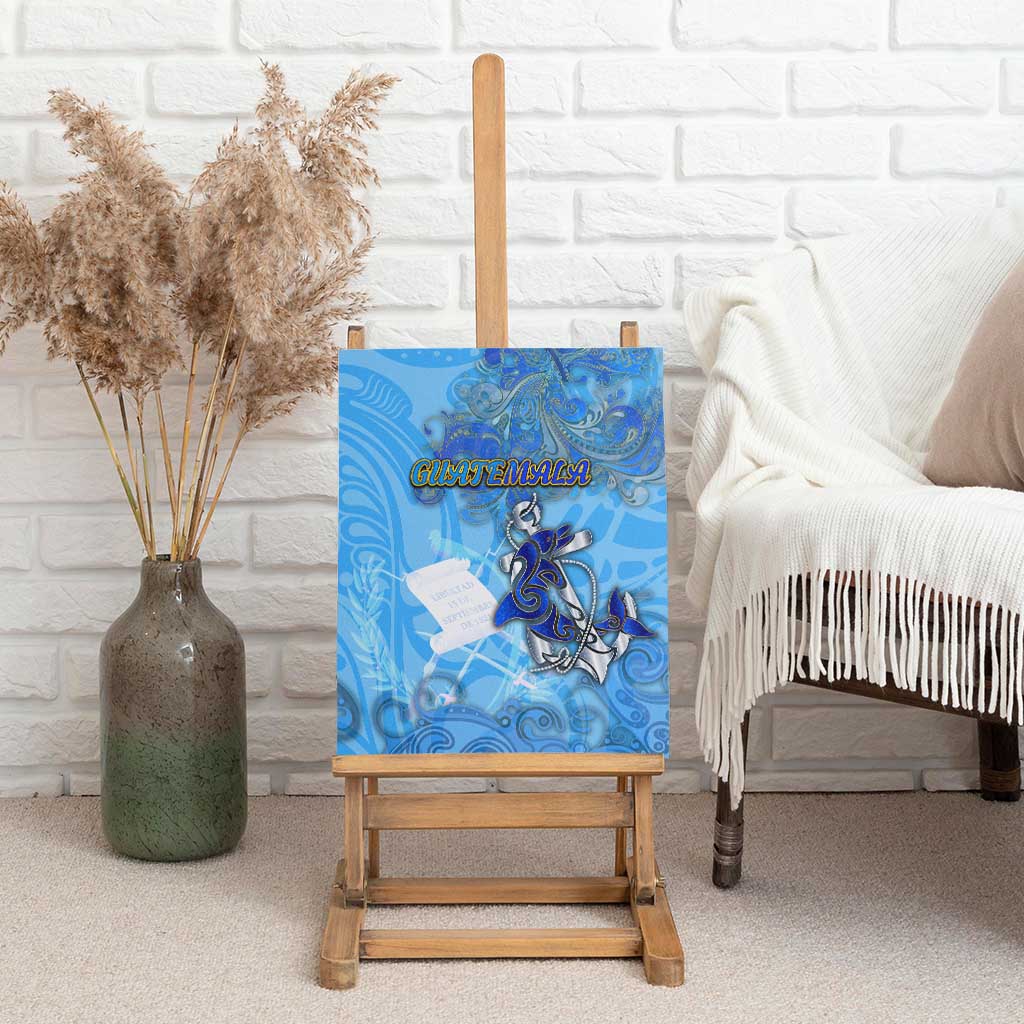 Ocean Spirit of Guatemala Canvas Wall Art Anchored in Guatemalan Pride - Aussie Hoodie