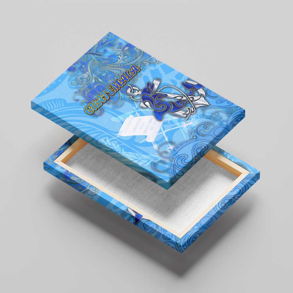 Ocean Spirit of Guatemala Canvas Wall Art Anchored in Guatemalan Pride - Aussie Hoodie