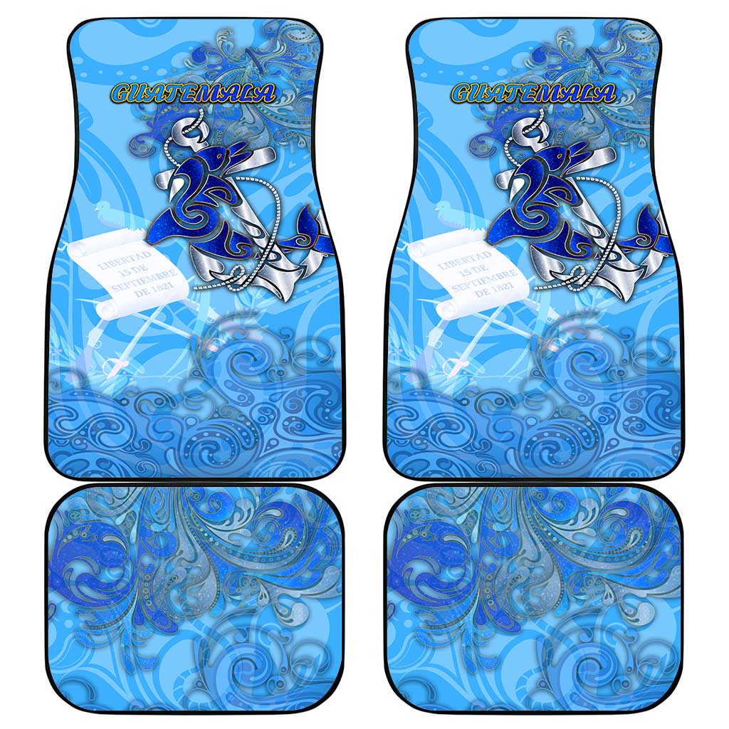 Ocean Spirit of Guatemala Car Mats Anchored in Guatemalan Pride - Aussie Hoodie