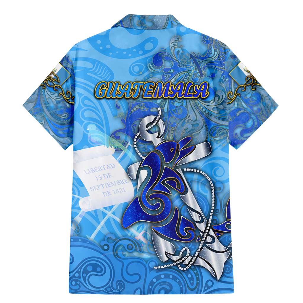 Ocean Spirit of Guatemala Family Matching Mermaid Dress and Hawaiian Shirt Anchored in Guatemalan Pride - Aussie Hoodie