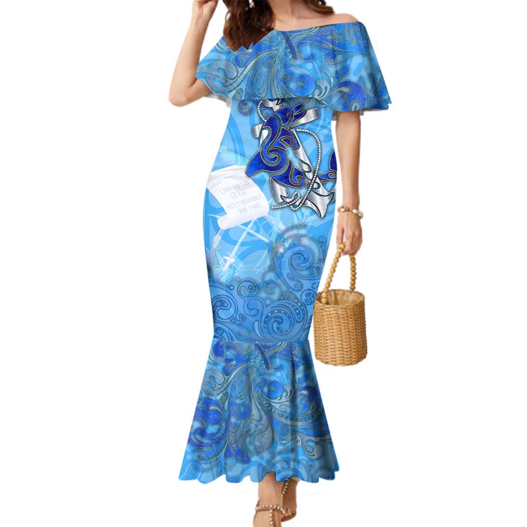 Ocean Spirit of Guatemala Family Matching Mermaid Dress and Hawaiian Shirt Anchored in Guatemalan Pride - Aussie Hoodie