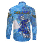 Ocean Spirit of Guatemala Family Matching Off The Shoulder Long Sleeve Dress and Hawaiian Shirt Anchored in Guatemalan Pride - Aussie Hoodie