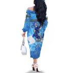 Ocean Spirit of Guatemala Family Matching Off The Shoulder Long Sleeve Dress and Hawaiian Shirt Anchored in Guatemalan Pride - Aussie Hoodie