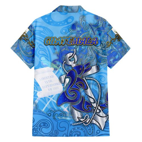 Ocean Spirit of Guatemala Family Matching Puletasi and Hawaiian Shirt Anchored in Guatemalan Pride - Aussie Hoodie