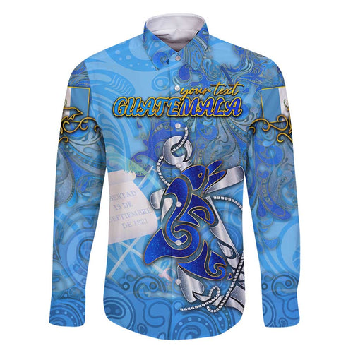 Ocean Spirit of Guatemala Family Matching Tank Maxi Dress and Hawaiian Shirt Anchored in Guatemalan Pride - Aussie Hoodie