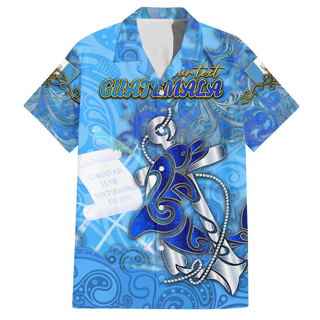 Ocean Spirit of Guatemala Hawaiian Shirt Anchored in Guatemalan Pride - Aussie Hoodie