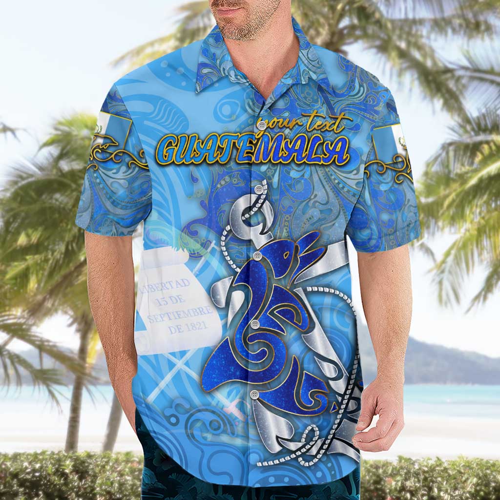 Ocean Spirit of Guatemala Hawaiian Shirt Anchored in Guatemalan Pride - Aussie Hoodie