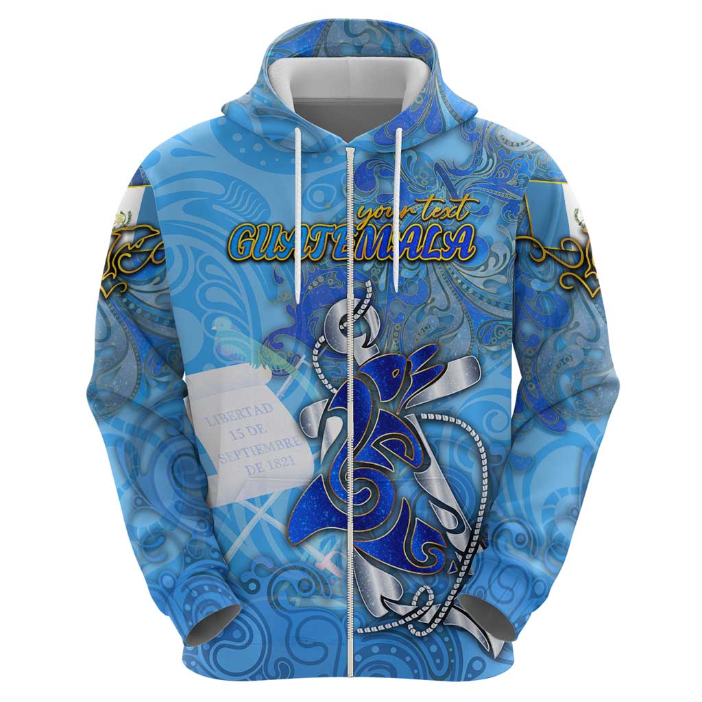 Ocean Spirit of Guatemala Hoodie Anchored in Guatemalan Pride - Aussie Hoodie