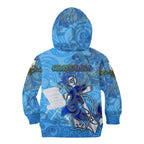 Ocean Spirit of Guatemala Kid Hoodie Anchored in Guatemalan Pride - Aussie Hoodie