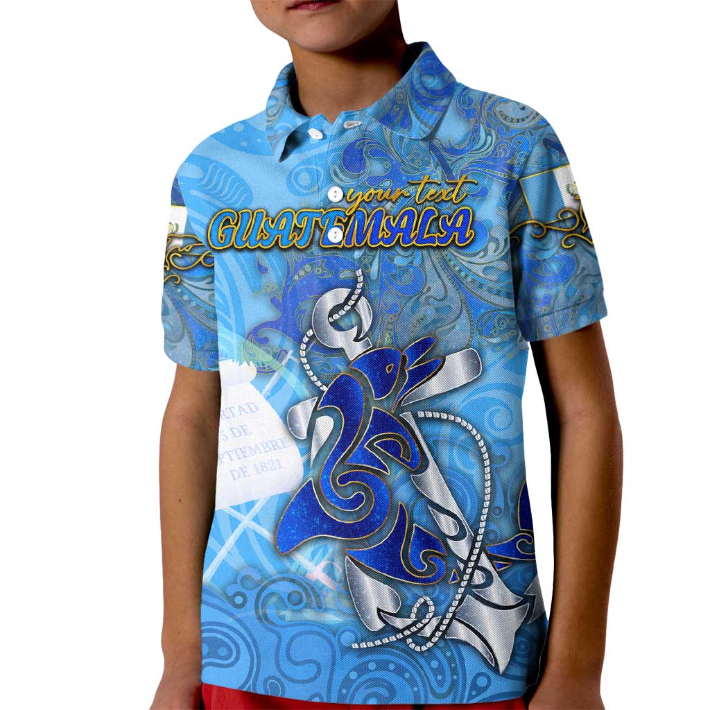 Ocean Spirit of Guatemala Kid Polo Shirt Anchored in Guatemalan Pride - Aussie Hoodie