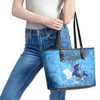 Ocean Spirit of Guatemala Leather Tote Bag Anchored in Guatemalan Pride - Aussie Hoodie