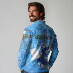 Ocean Spirit of Guatemala Long Sleeve Polo Shirt Anchored in Guatemalan Pride - Aussie Hoodie