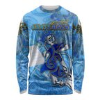 Ocean Spirit of Guatemala Long Sleeve Shirt Anchored in Guatemalan Pride - Aussie Hoodie