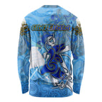 Ocean Spirit of Guatemala Long Sleeve Shirt Anchored in Guatemalan Pride - Aussie Hoodie