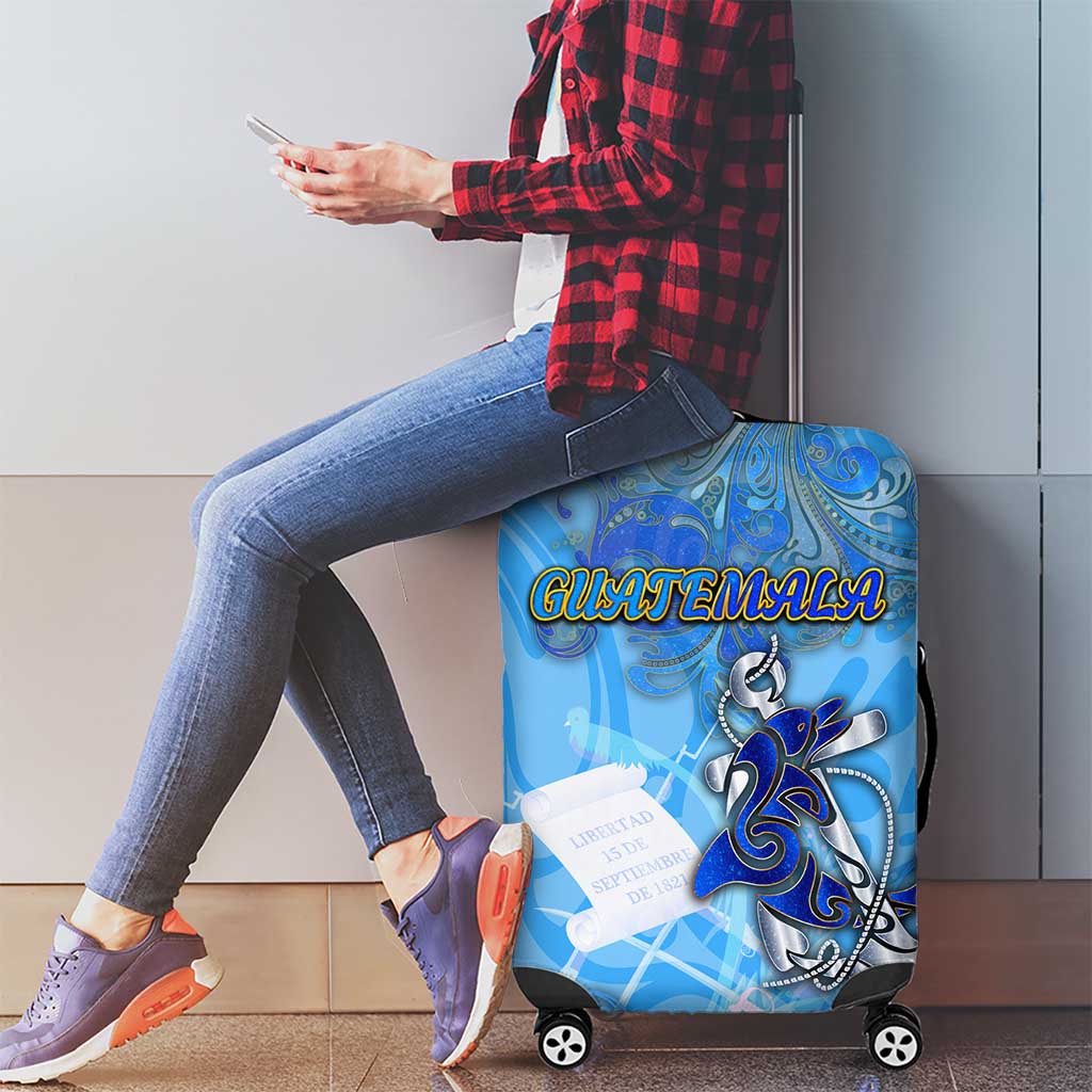 Ocean Spirit of Guatemala Luggage Cover Anchored in Guatemalan Pride - Aussie Hoodie