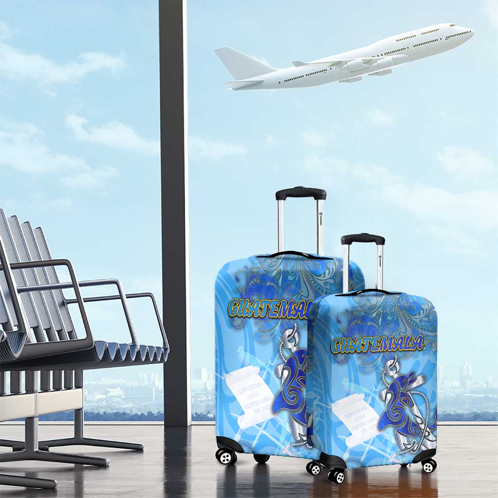 Ocean Spirit of Guatemala Luggage Cover Anchored in Guatemalan Pride - Aussie Hoodie