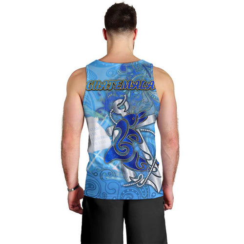 Ocean Spirit of Guatemala Men Tank Top Anchored in Guatemalan Pride - Aussie Hoodie