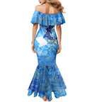 Ocean Spirit of Guatemala Mermaid Dress Anchored in Guatemalan Pride - Aussie Hoodie
