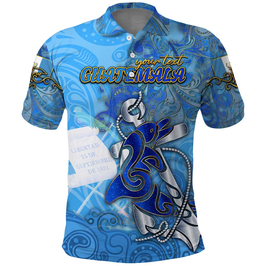 Ocean Spirit of Guatemala Polo Shirt Anchored in Guatemalan Pride - Aussie Hoodie