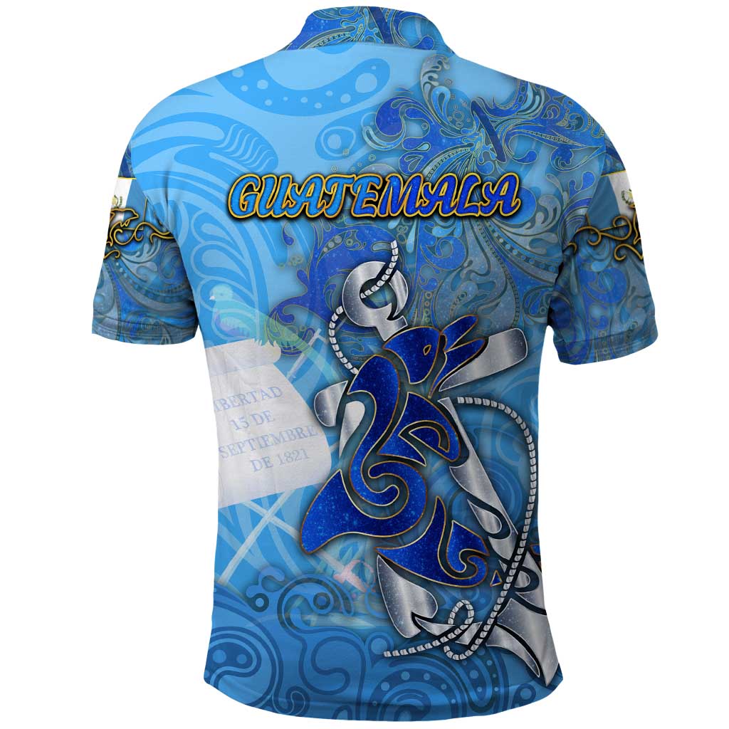 Ocean Spirit of Guatemala Polo Shirt Anchored in Guatemalan Pride - Aussie Hoodie