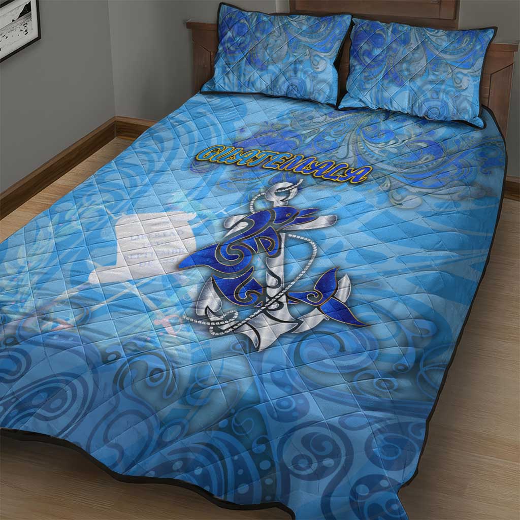 Ocean Spirit of Guatemala Quilt Bed Set Anchored in Guatemalan Pride - Aussie Hoodie