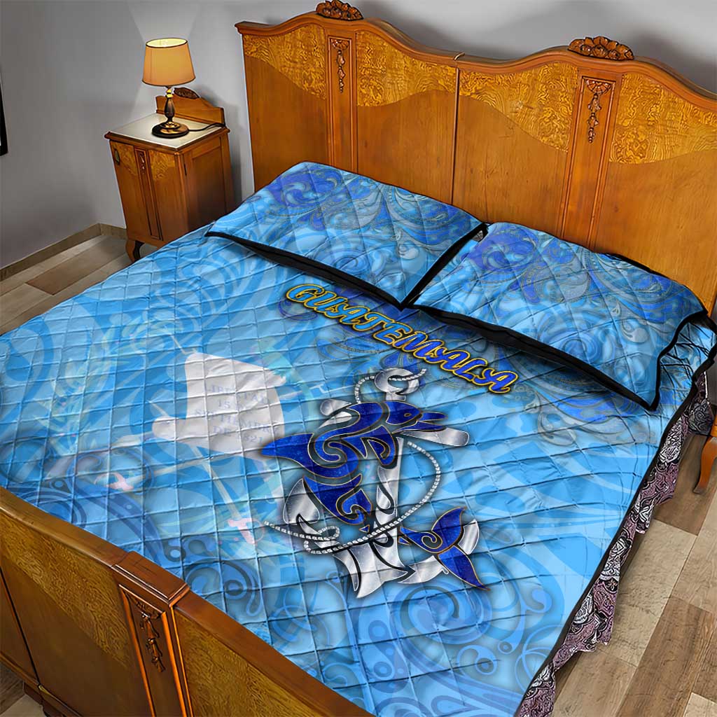 Ocean Spirit of Guatemala Quilt Bed Set Anchored in Guatemalan Pride - Aussie Hoodie