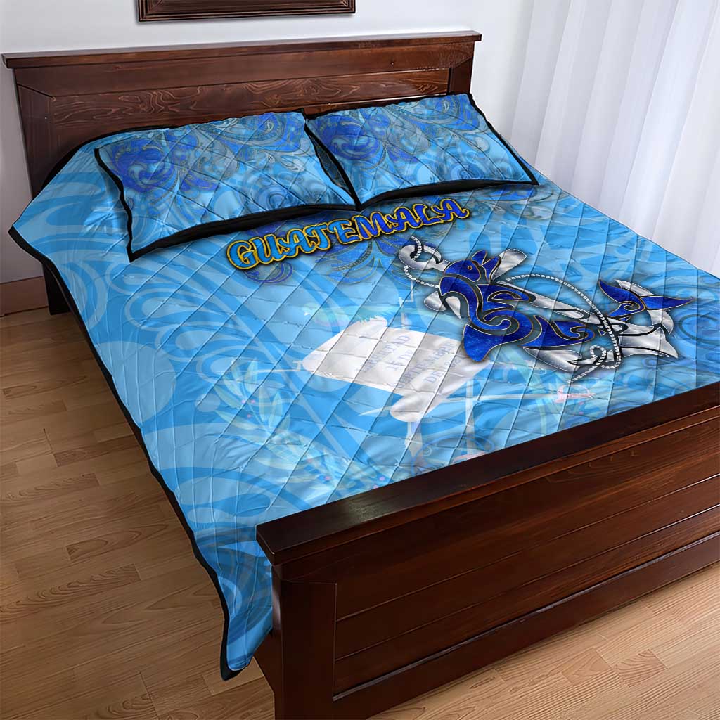 Ocean Spirit of Guatemala Quilt Bed Set Anchored in Guatemalan Pride - Aussie Hoodie
