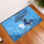 Ocean Spirit of Guatemala Rubber Doormat Anchored in Guatemalan Pride - Aussie Hoodie