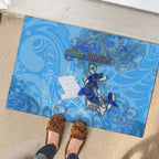 Ocean Spirit of Guatemala Rubber Doormat Anchored in Guatemalan Pride - Aussie Hoodie