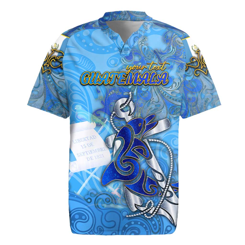 Ocean Spirit of Guatemala Rugby Jersey Anchored in Guatemalan Pride - Aussie Hoodie