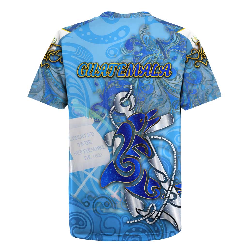 Ocean Spirit of Guatemala Rugby Jersey Anchored in Guatemalan Pride - Aussie Hoodie
