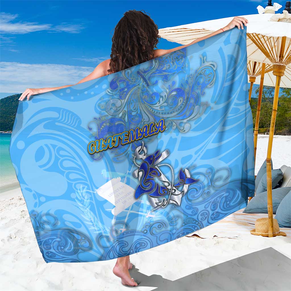 Ocean Spirit of Guatemala Sarong Anchored in Guatemalan Pride - Aussie Hoodie