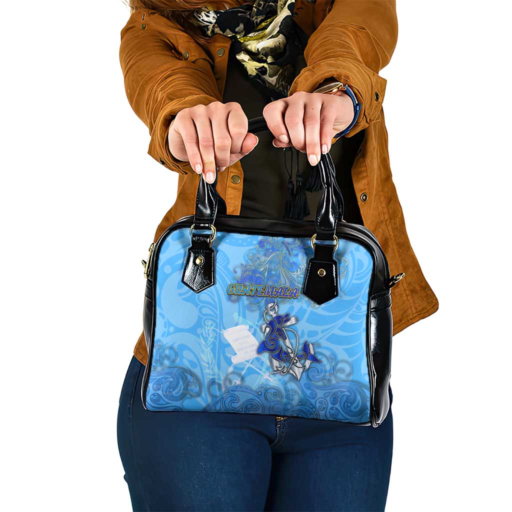 Ocean Spirit of Guatemala Shoulder Handbag Anchored in Guatemalan Pride - Aussie Hoodie