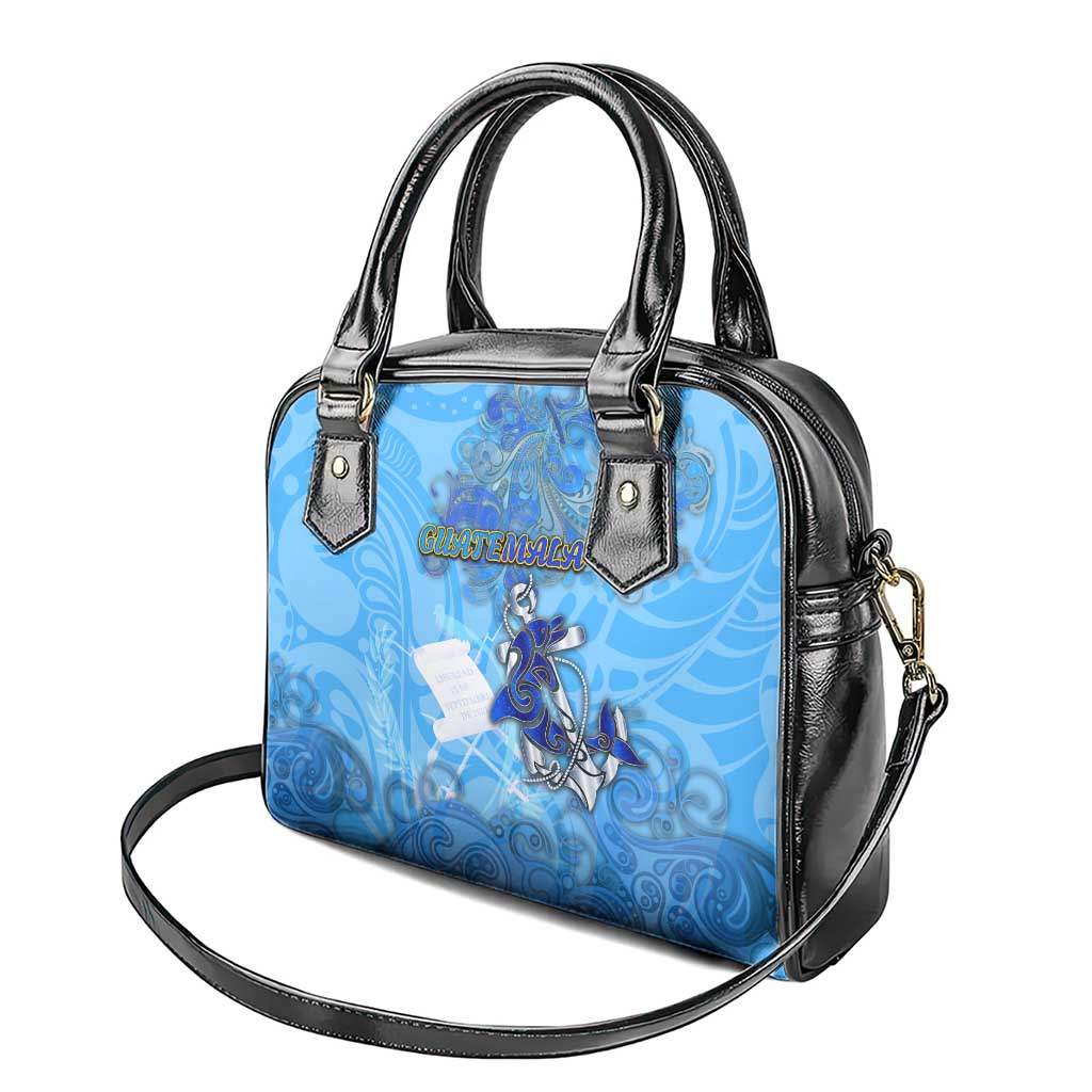 Ocean Spirit of Guatemala Shoulder Handbag Anchored in Guatemalan Pride - Aussie Hoodie